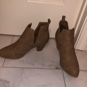 Tan Ankle Booties